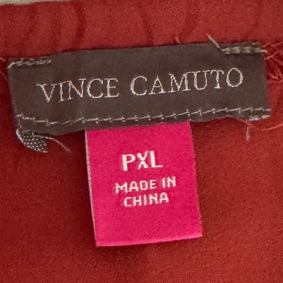 Vince Camuto Off-The-Shoulder Bubble Sleeve Blouse Red Pear Size Petite … - Picture 8 of 12